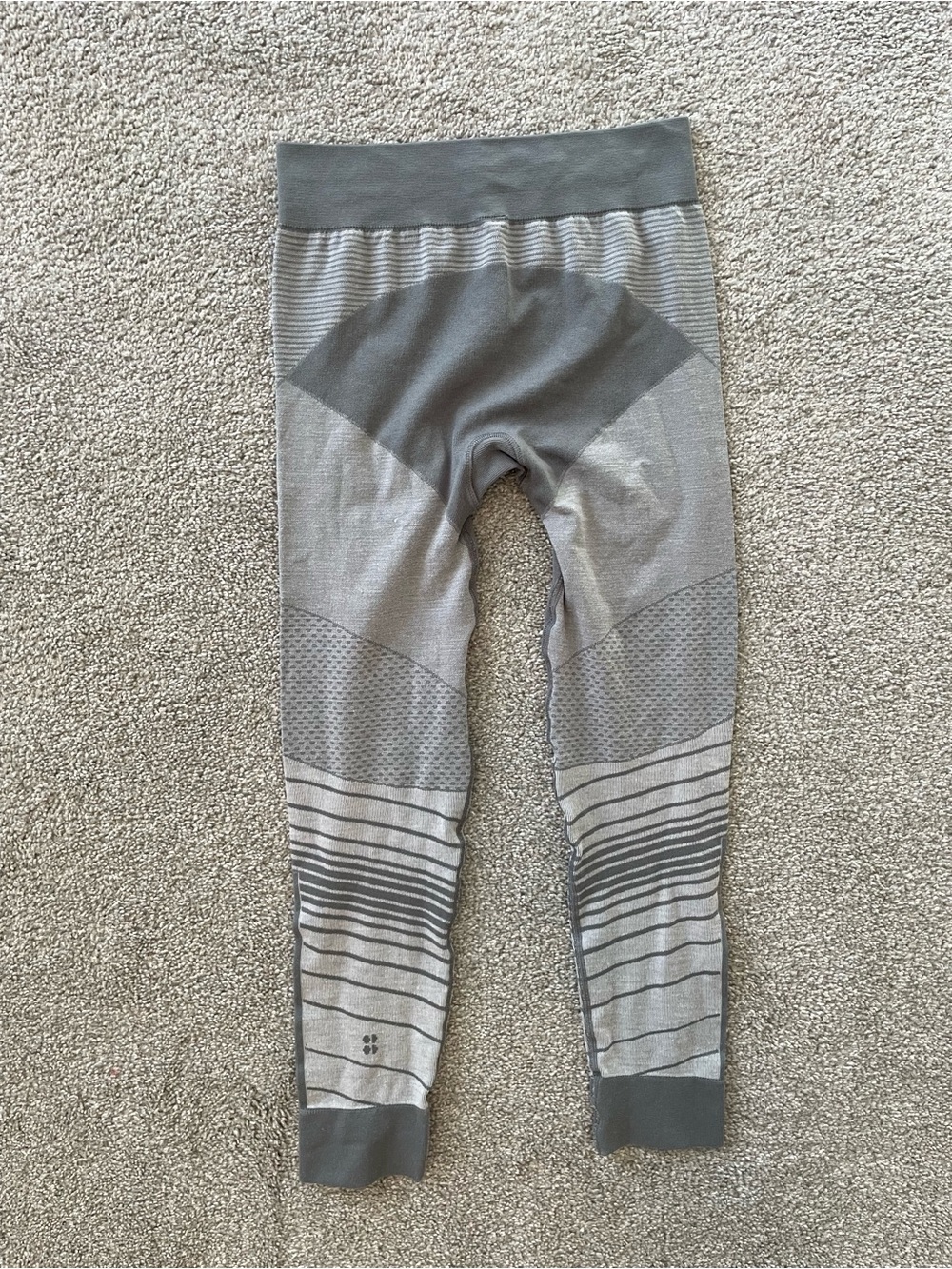 Sweaty Betty Gray Thermal Base Layer Ski Leggings